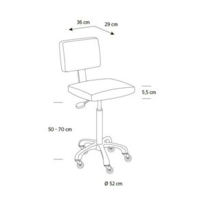 Alternative view of SIBEL ANNI BEAUTY STOOL