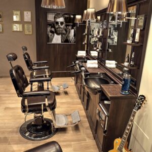 Alternative view of Muško frizersko radno mjesto Maletti Madam barber station Ebony